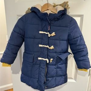 Mini Boden Toggle Button Puffer Coat